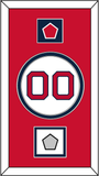 Boston Number, “B” Logo Hat Patch & World Series Champions Patch - Home White - Double Mat 2