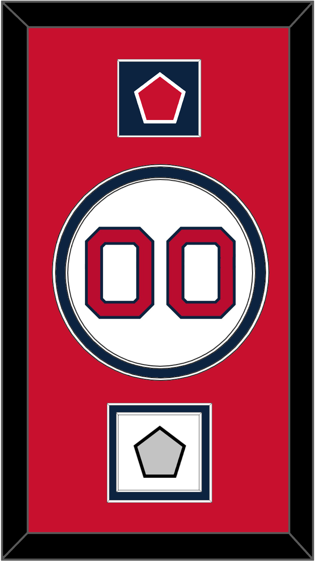 Boston Number, “B” Logo Hat Patch & World Series Jersey Patch - Home White - Signature Tier 2