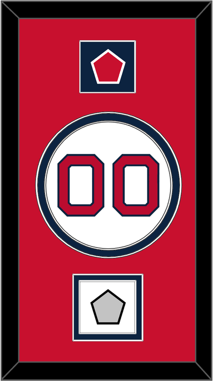 Boston Number, “B” Logo Hat Patch & World Series Champions Patch - Home White - Signature Tier 2