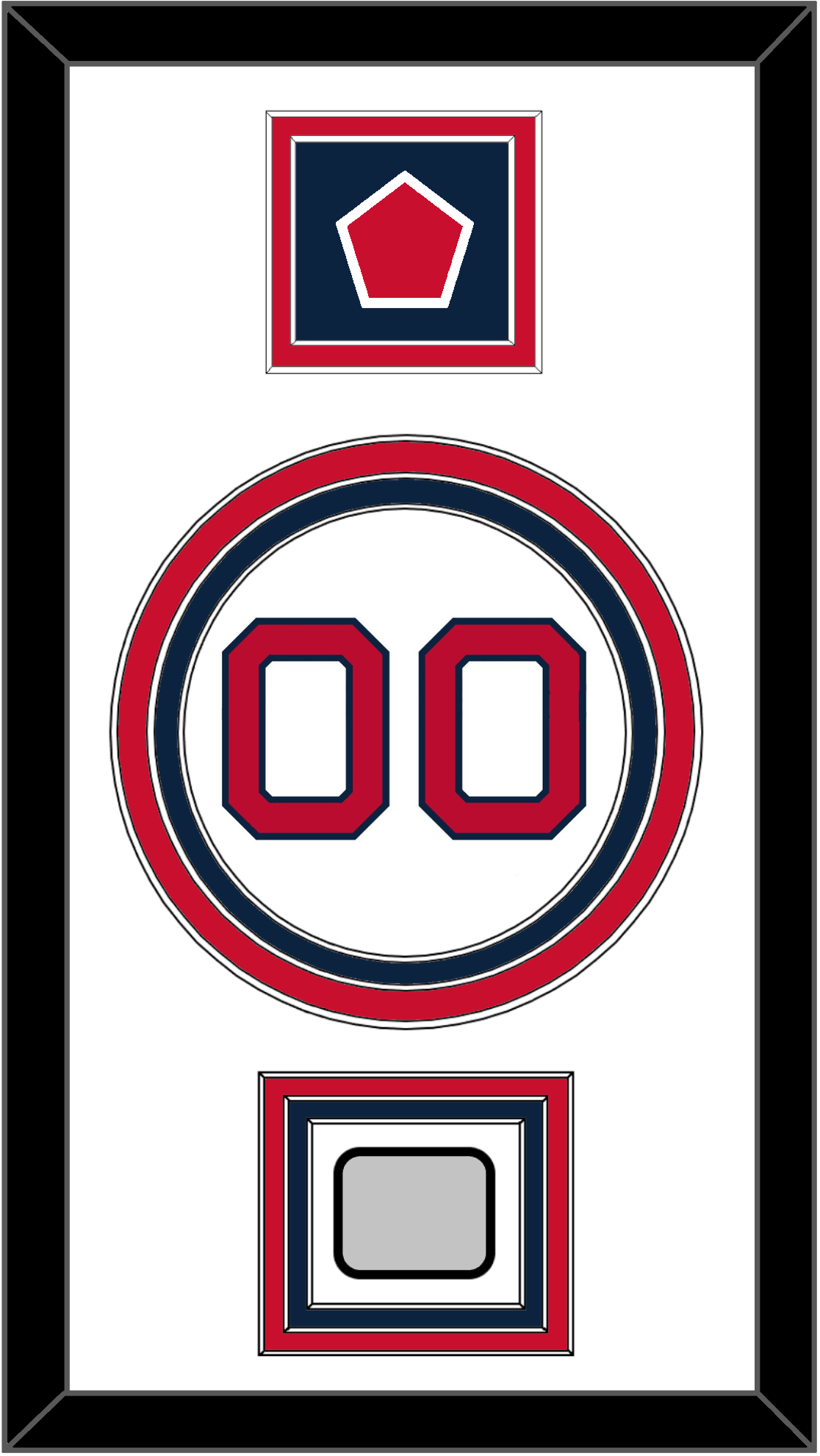 Boston Number, “B” Logo Hat Patch & World Series Jersey Patch - Home White - Premier Tier 1