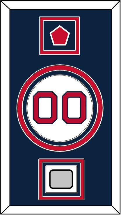Boston Number, “B” Logo Hat Patch & World Series JJersey Patch - Home White - Premier Tier 2