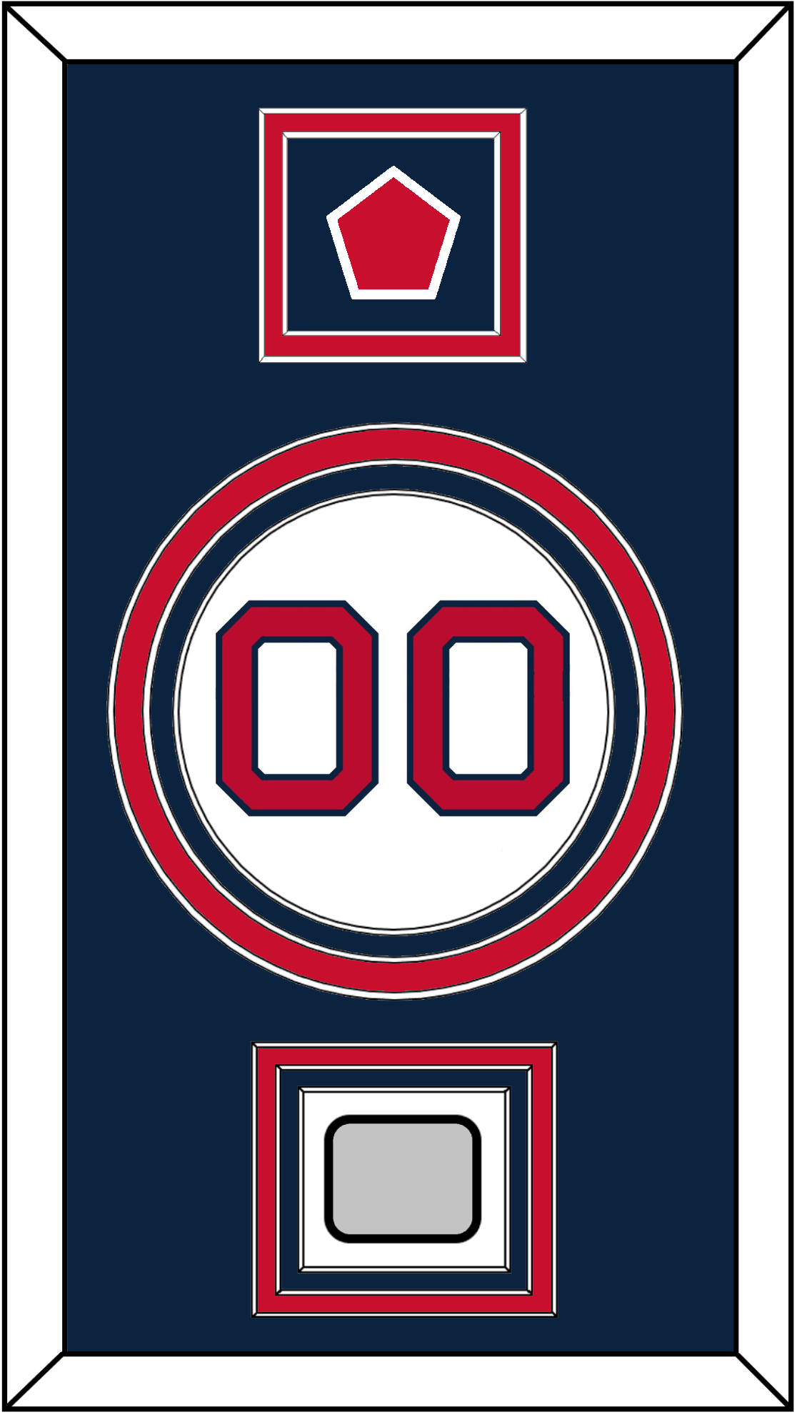 Boston Number, “B” Logo Hat Patch & World Series Champions Patch - Home White - Premier Tier 2