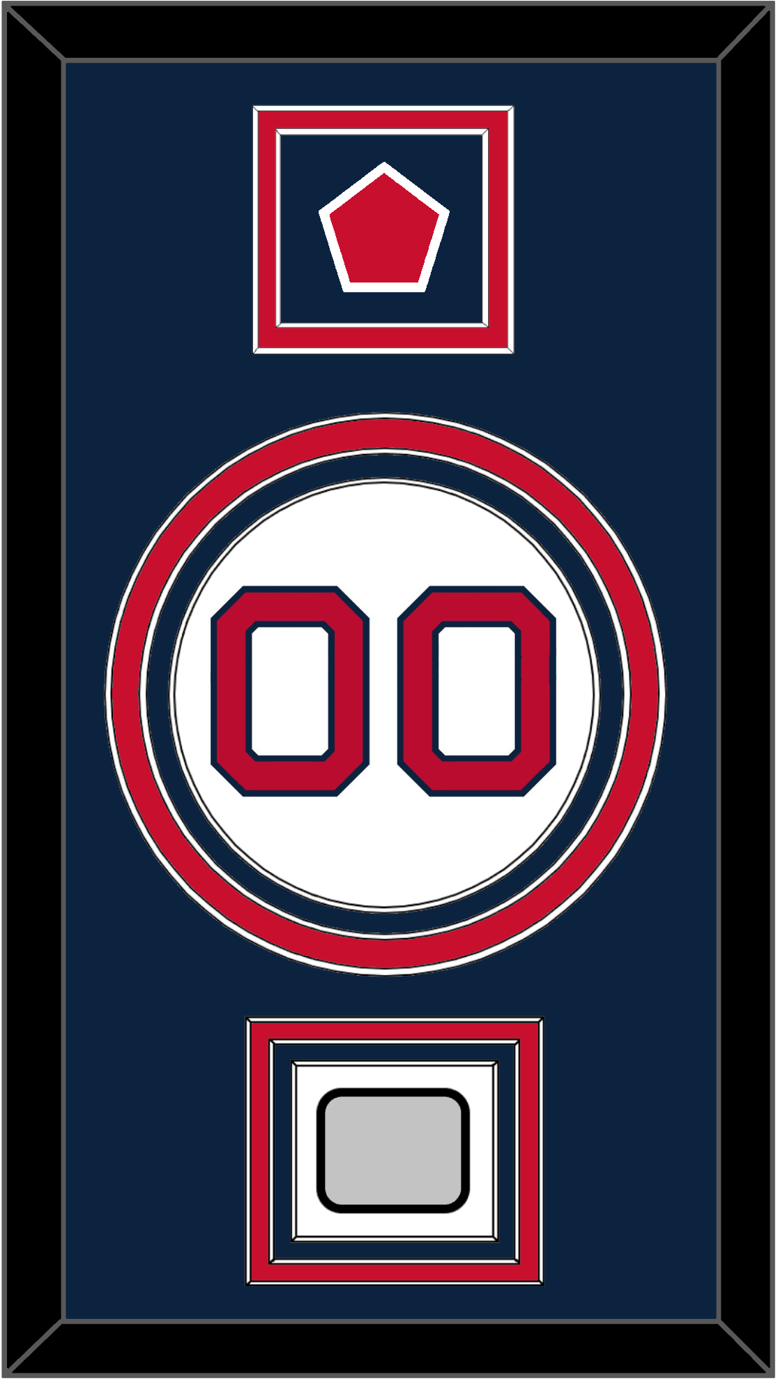 Boston Number, “B” Logo Hat Patch & World Series JJersey Patch - Home White - Premier Tier 2
