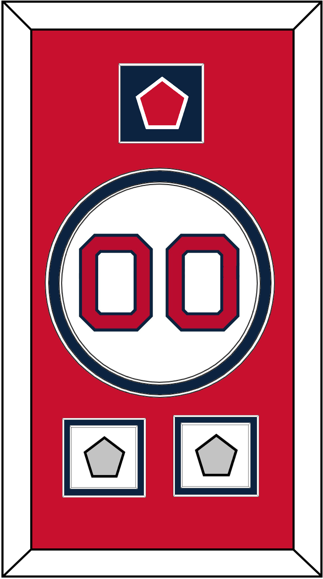 Boston Number, “B” Logo Hat Patch & 2 World Series Jersey Patches - Home White - Signature Tier 2