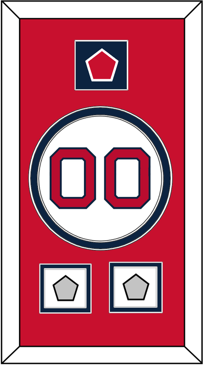 Boston Number, “B” Logo Hat Patch & 2 World Series Jersey Patches - Home White - Signature Tier 2