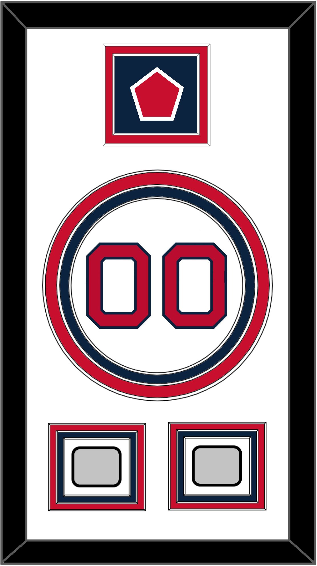 Boston Number, “B” Logo Hat Patch & 2 World Series Jersey Patches - Home White - Premier Tier 1