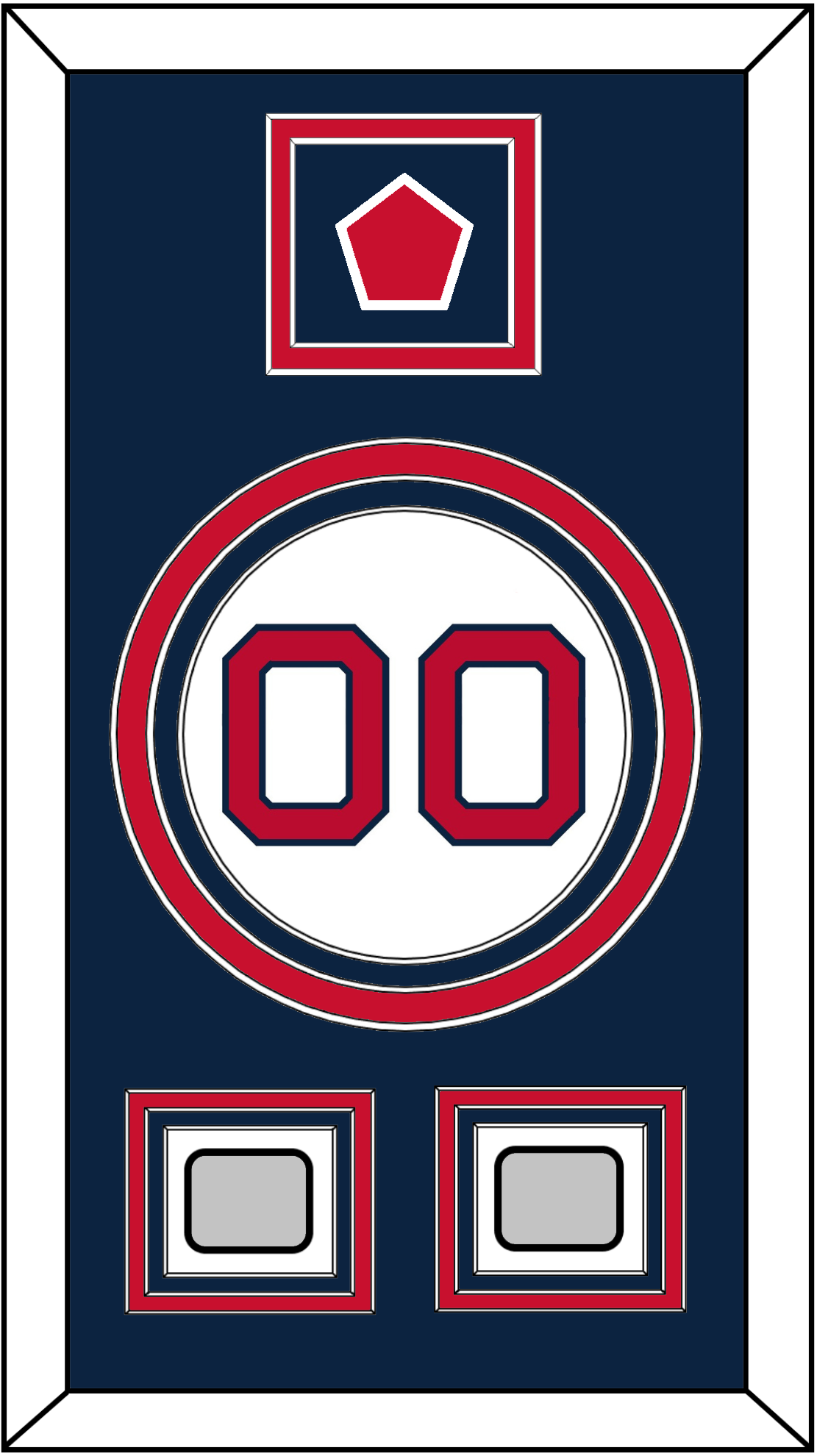 Boston Number, “B” Logo Hat Patch & 2 World Series Jersey Patches - Home White - Premier Tier 2