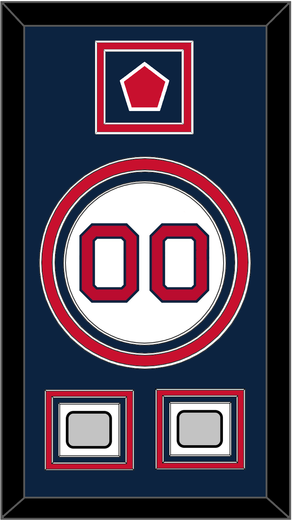 Boston Number, “B” Logo Hat Patch & 2 World Series Jersey Patches - Home White - Premier Tier 2