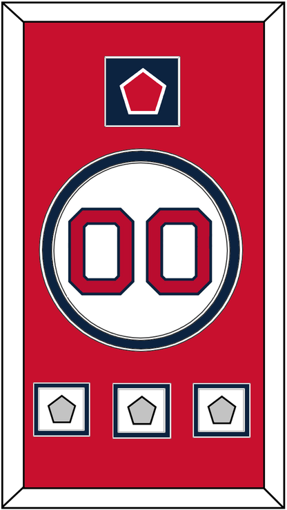 Boston Number, “B” Logo Hat Patch & 3 World Series Champions Patches - Home White - Signature Tier 2