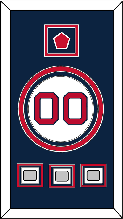 Boston Number, “B” Logo Hat Patch & 3 World Series Jersey Patches - Home White - Premier Tier 2
