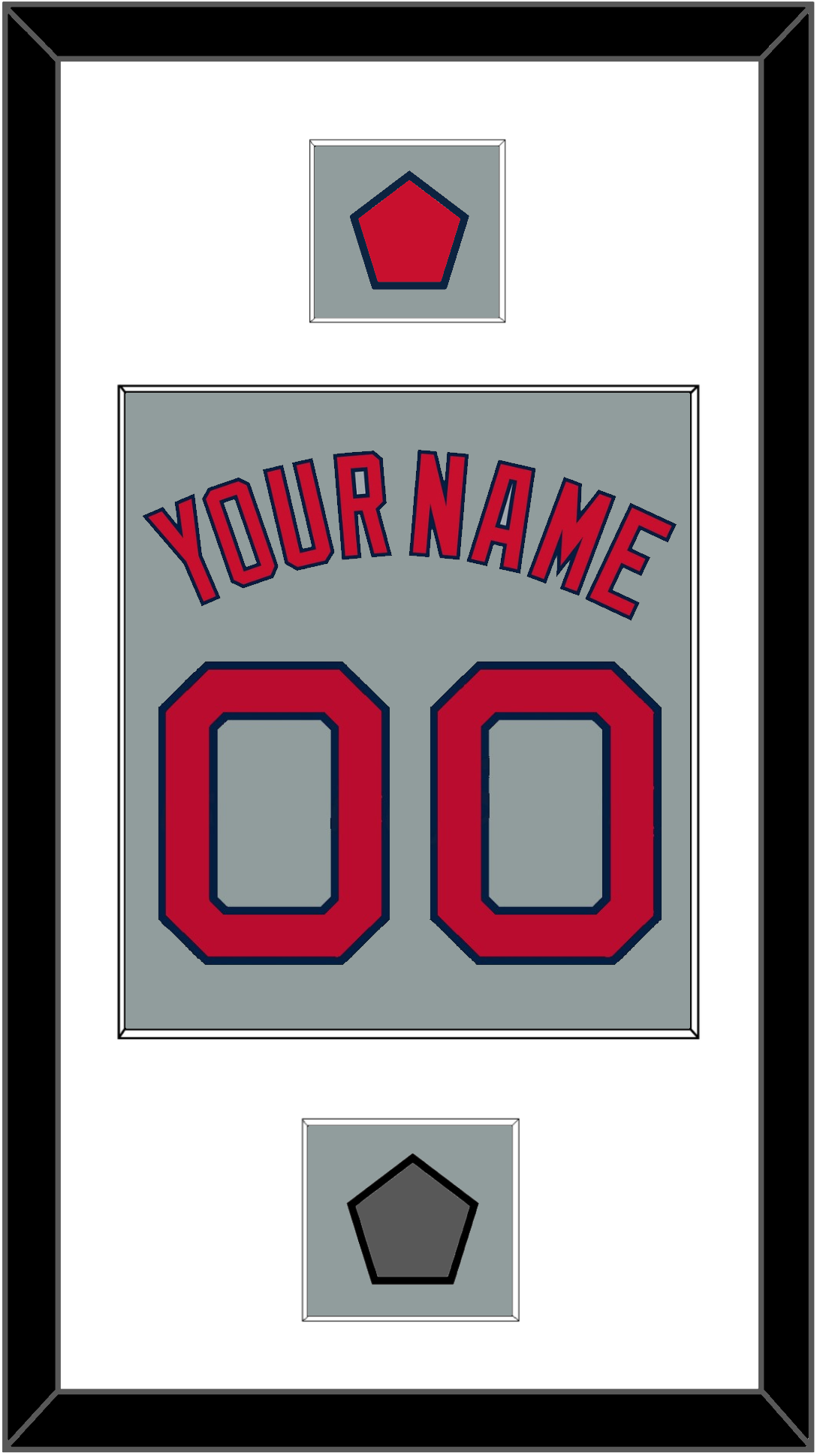 Boston Name, Number, Logo Patch & World Series Jersey Patch - Road Gray - Essential Tier 1