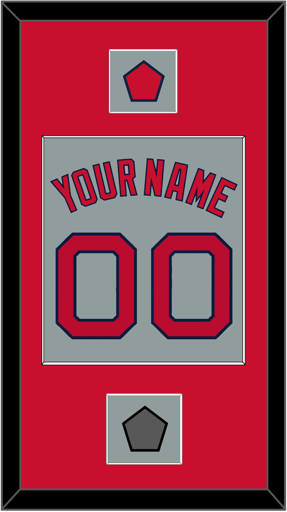 Boston Name, Number, Logo Patch & World Series Jersey Patch - Road Gray - Essential Tier 2