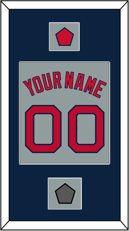 Boston Name, Number, Logo Patch & World Series Champions Patch - Road Gray - Essential Tier 3