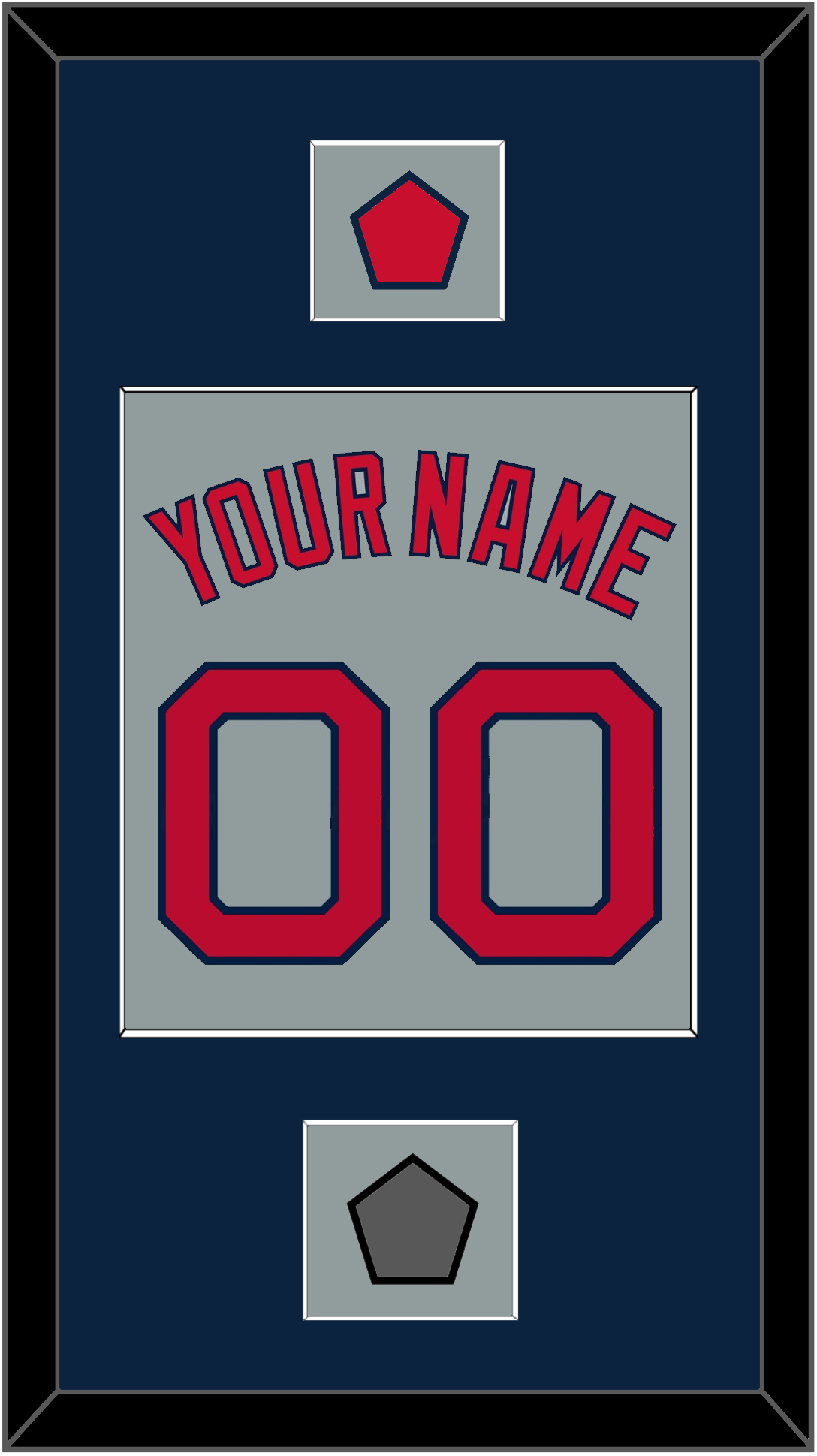 Boston Name, Number, Logo Patch & World Series Jersey Patch - Road Gray - Essential Tier 3