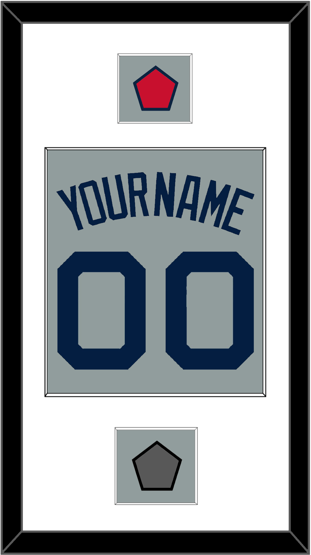 Boston Name, Number, Logo Patch & World Series Champions Patch - Road Gray (2009-2013) - Essential Tier 1