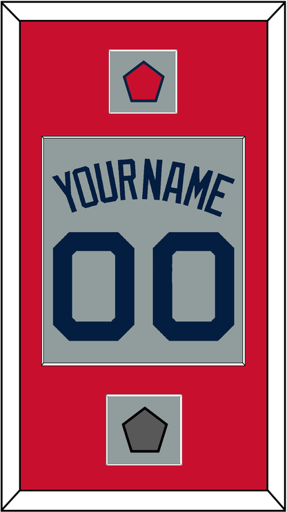 Boston Name, Number, Logo Patch & World Series Jersey Patch - Road Gray (2009-2013) - Essential Tier 2