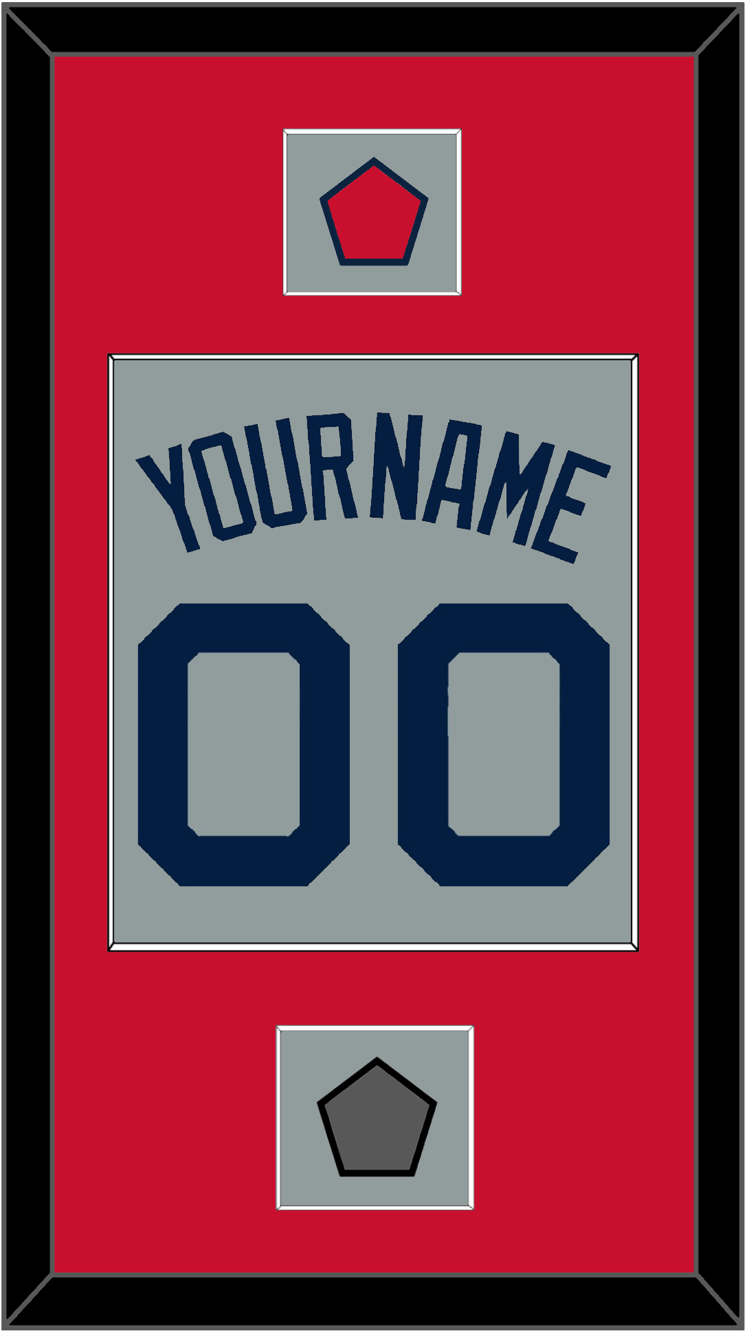 Boston Name, Number, Logo Patch & World Series Champions Patch - Road Gray (2009-2013) - Essential Tier 2