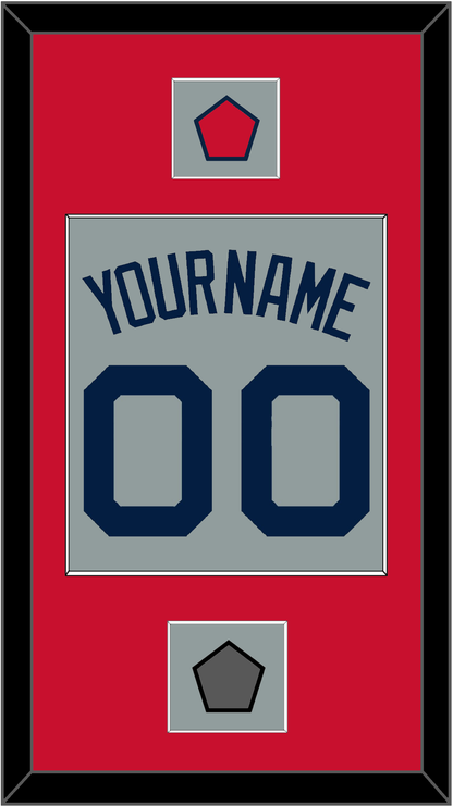 Boston Name, Number, Logo Patch & World Series Champions Patch - Road Gray (2009-2013) - Essential Tier 2