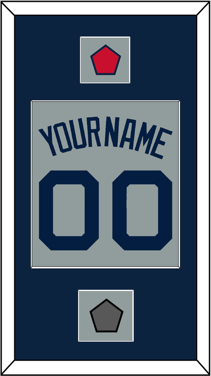 Boston Name, Number, Logo Patch & World Series Champions Patch - Road Gray (2009-2013) - Essential Tier 3