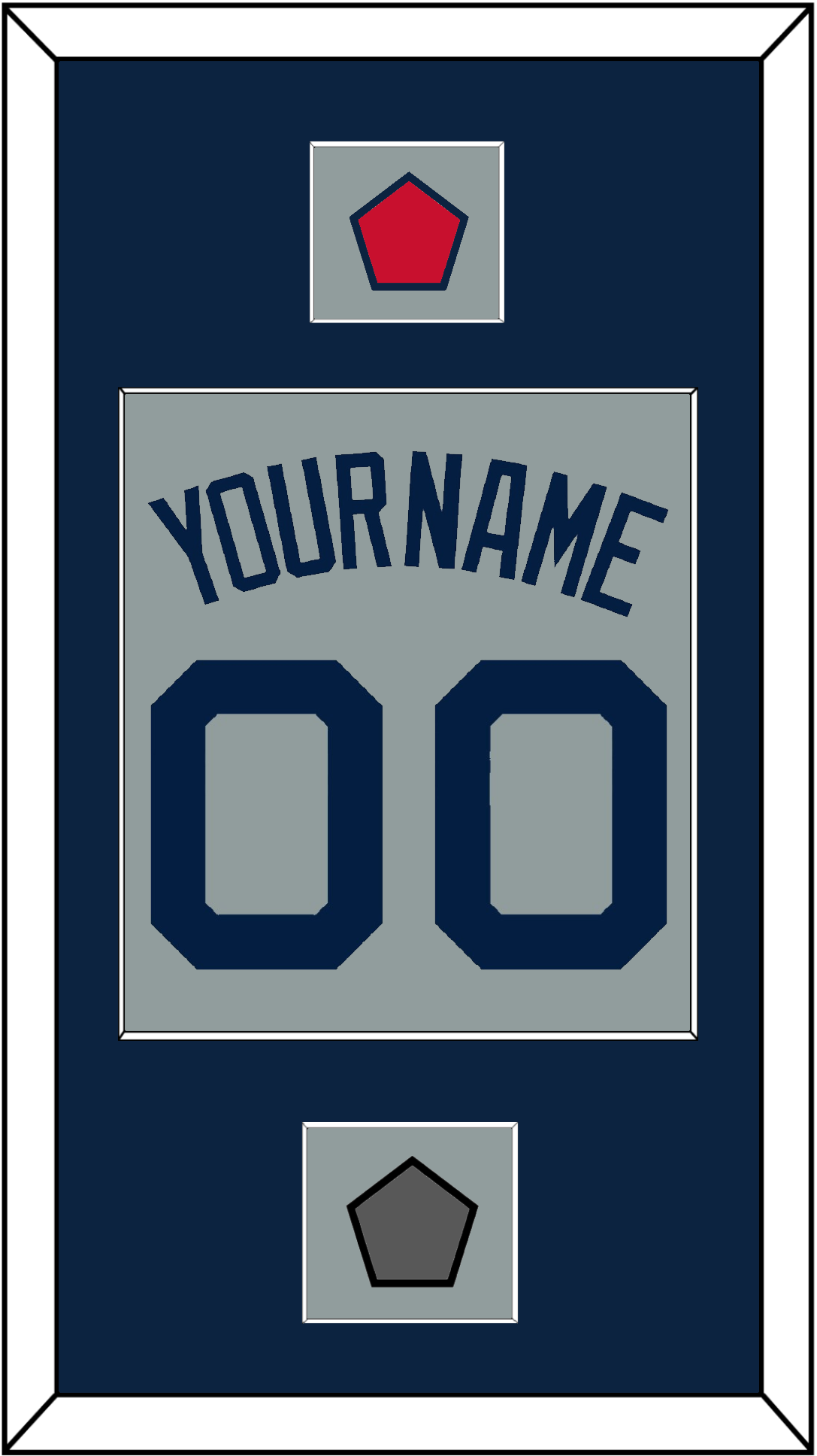 Boston Name, Number, Logo Patch & World Series Jersey Patch - Road Gray (2009-2013) - Essential Tier 3