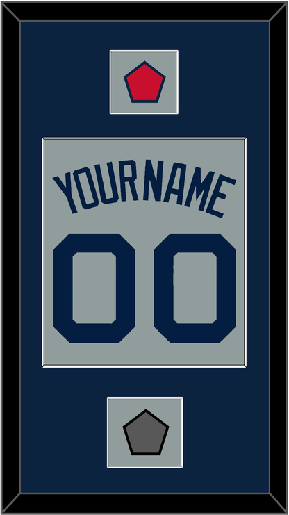 Boston Name, Number, Logo Patch & World Series Champions Patch - Road Gray (2009-2013) - Essential Tier 3