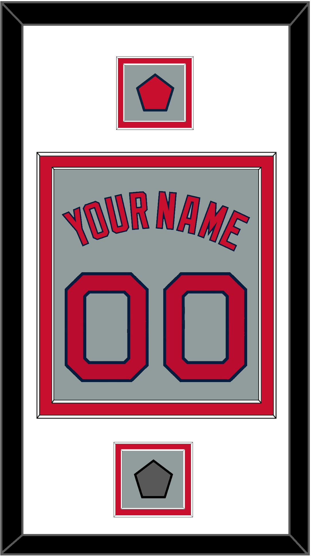 Boston Name, Number, Logo Patch & World Series Champions Patch - Road Gray - Signature Tier 1