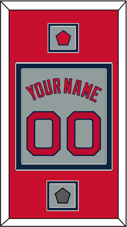 Boston Name, Number, Logo Patch & World Series Champions Patch - Road Gray - Signature Tier 3