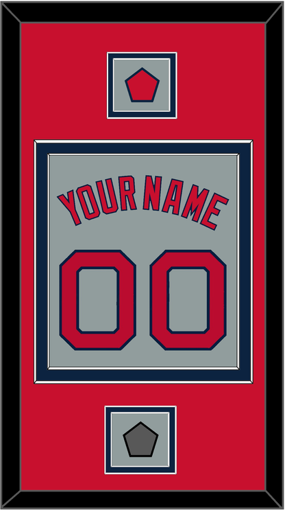 Boston Name, Number, Logo Patch & World Series Champions Patch - Road Gray - Signature Tier 3