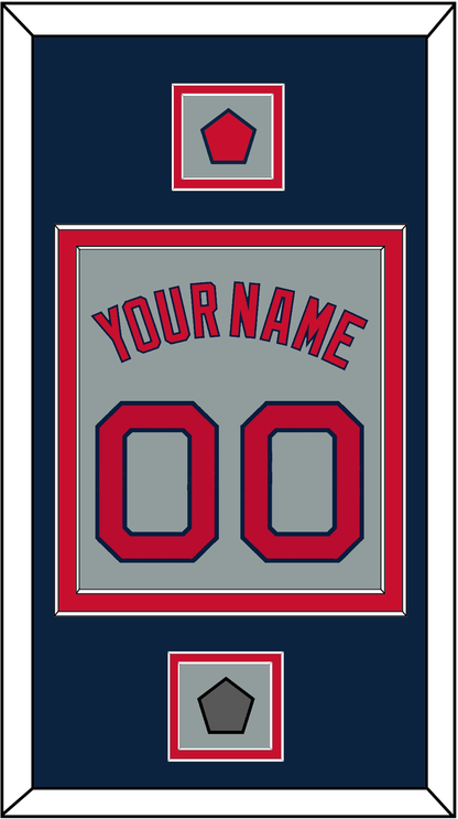 Boston Name, Number, Logo Patch & World Series Champions Patch - Road Gray - Signature Tier 4