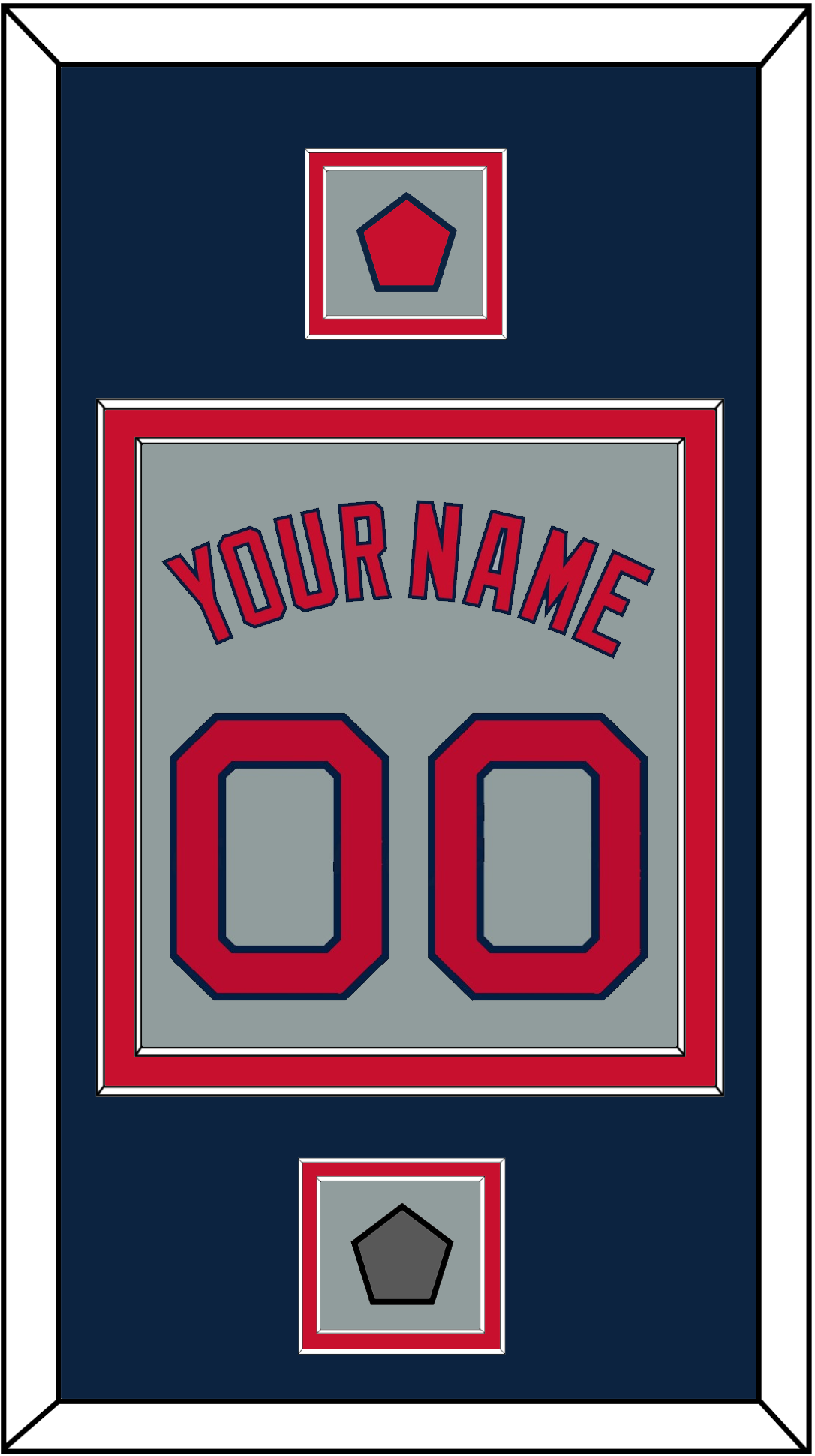 Boston Name, Number, Logo Patch & World Series Jersey Patch - Road Gray - Signature Tier 4