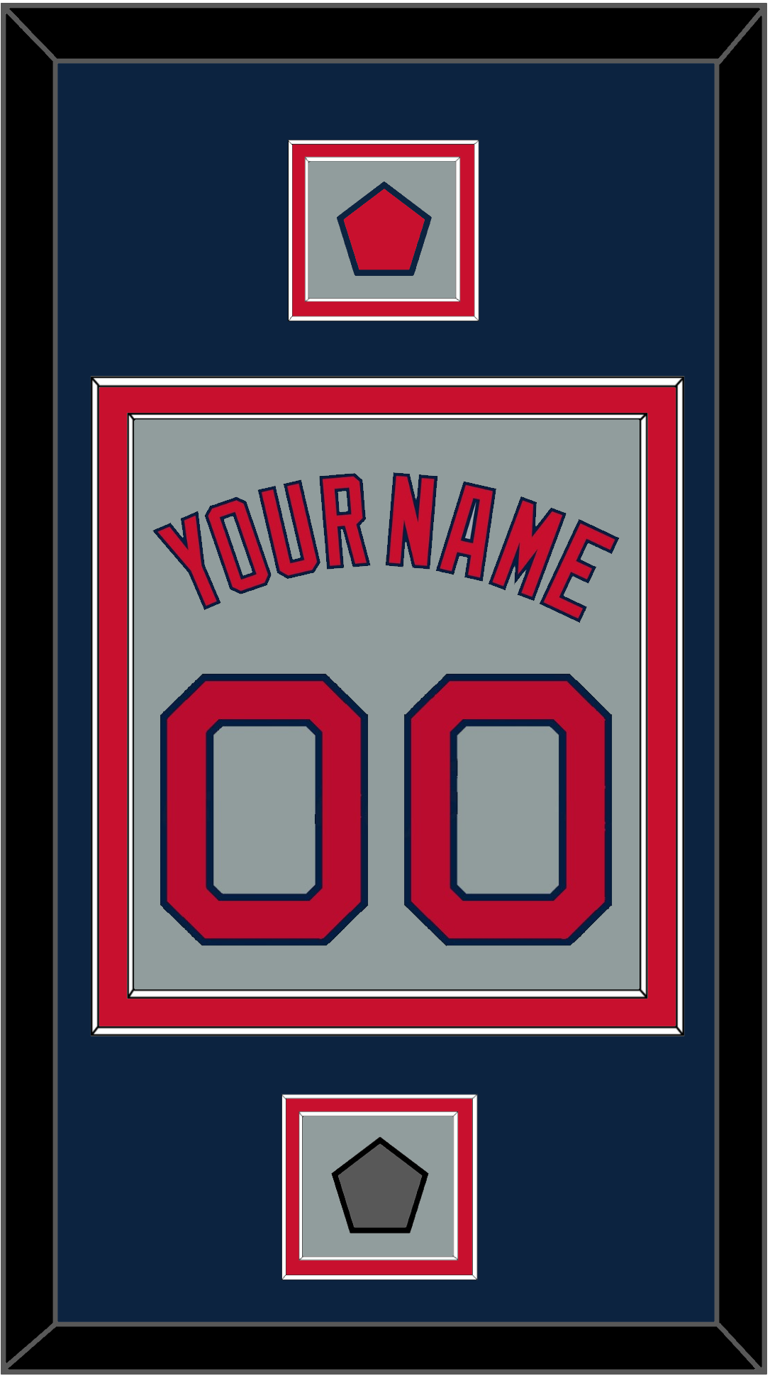 Boston Name, Number, Logo Patch & World Series Jersey Patch - Road Gray - Signature Tier 4