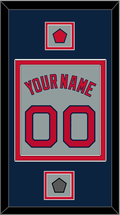 Boston Name, Number, Logo Patch & World Series Jersey Patch - Road Gray - Signature Tier 4