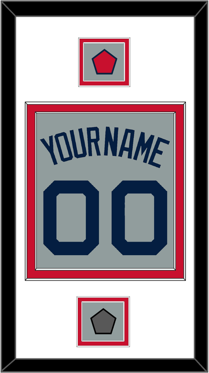 Boston Name, Number, Logo Patch & World Series Jersey Patch - Road Gray (2009-2013) - Signature Tier 1