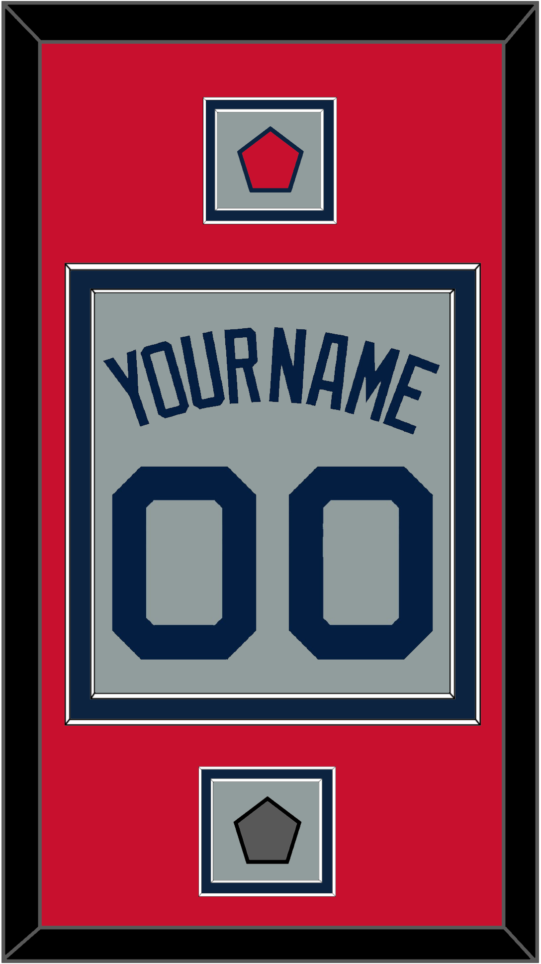 Boston Name, Number, Logo Patch & World Series Champions Patch - Road Gray (2009-2013) - Signature Tier 2