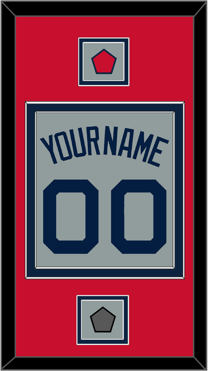 Boston Name, Number, Logo Patch & World Series Champions Patch - Road Gray (2009-2013) - Signature Tier 2