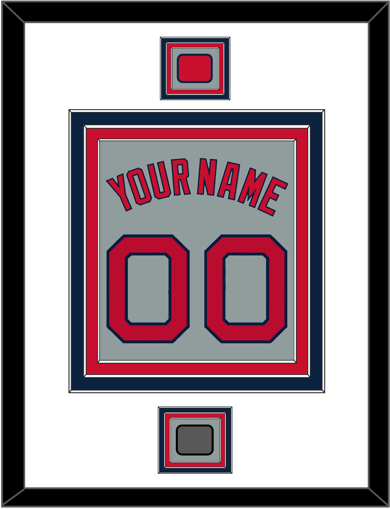 Boston Name, Number, Logo Patch & World Series Jersey Patch - Road Gray - Premier Tier 1