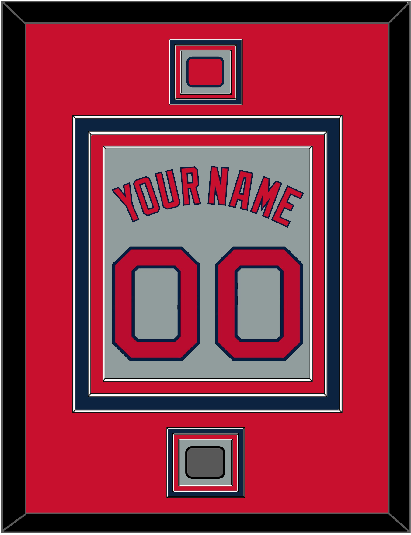 Boston Name, Number, Logo Patch & World Series Jersey Patch - Road Gray - Premier Tier 2