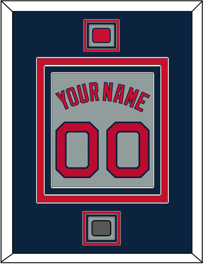 Boston Name, Number, Logo Patch & World Series Jersey Patch - Road Gray - Premier Tier 3