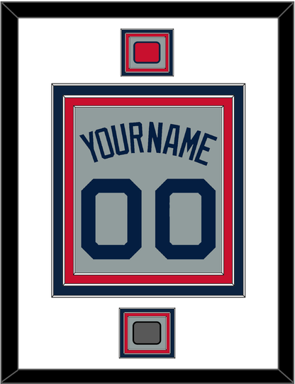 Boston Name, Number, Logo Patch & World Series Champions Patch - Road Gray (2009-2013) - Premier Tier 1
