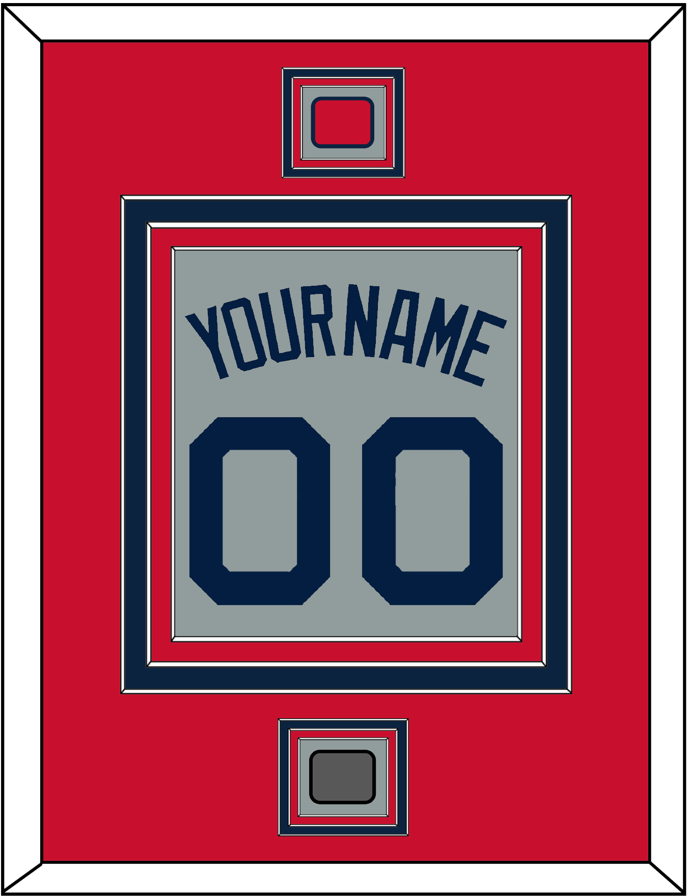Boston Name, Number, Logo Patch & World Series Jersey Patch - Road Gray (2009-2013) - Premier Tier 2