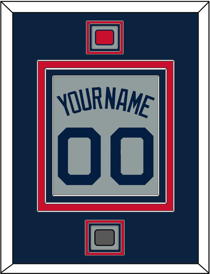 Boston Name, Number, Logo Patch & World Series Jersey Patch - Road Gray (2009-2013) - Premier Tier 3