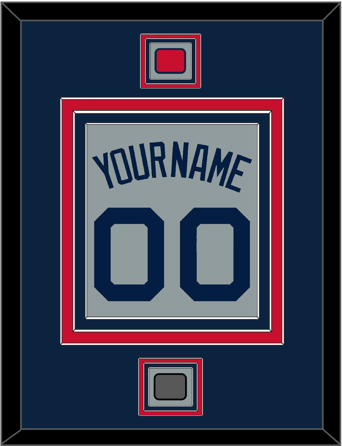 Boston Name, Number, Logo Patch & World Series Champions Patch - Road Gray (2009-2013) - Premier Tier 3