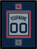 Boston Name, Number, Logo Patch & World Series Champions Patch - Road Gray (2009-2013) - Triple Mat 3