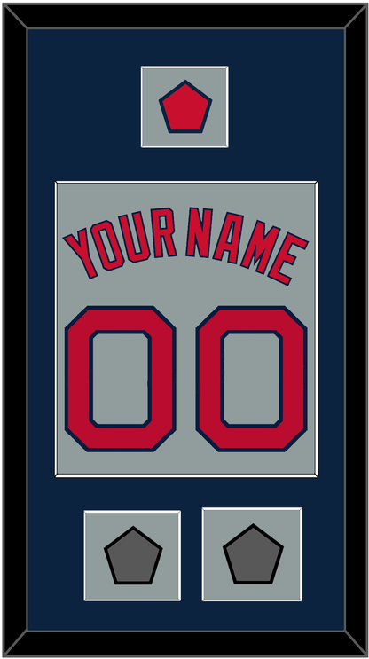 Boston Name, Number, Logo Patch & Two World Series Jersey Patches - Road Gray - Essential Tier 3