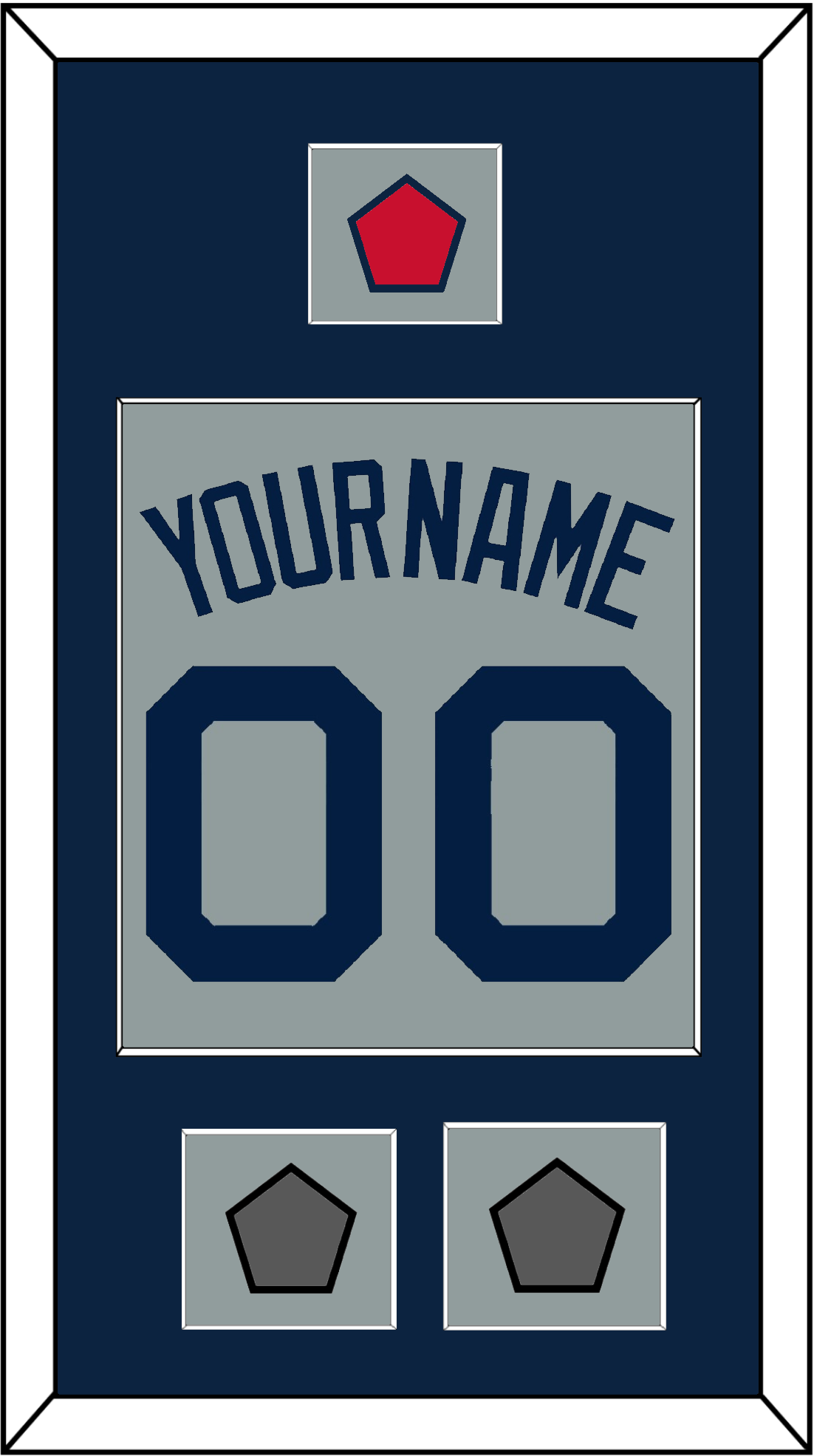 Boston Name, Number, Logo Patch & Two World Series Jersey Patches - Road Gray (2009-2013) - Essential Tier 3