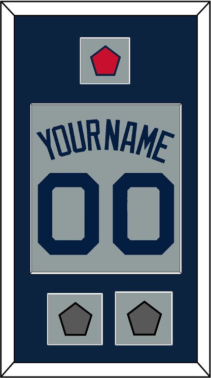 Boston Name, Number, Logo Patch & Two World Series Jersey Patches - Road Gray (2009-2013) - Essential Tier 3