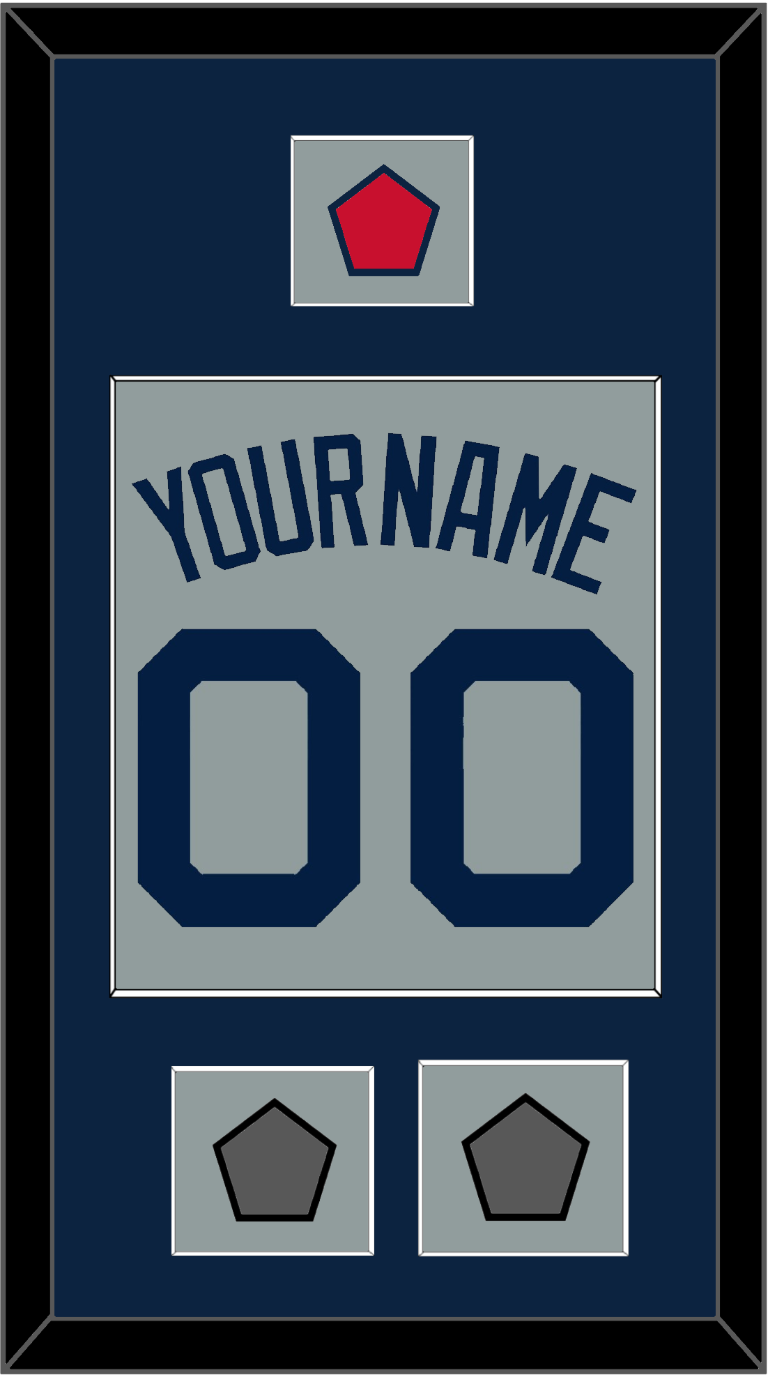 Boston Name, Number, Logo Patch & Two World Series Jersey Patches - Road Gray (2009-2013) - Essential Tier 3