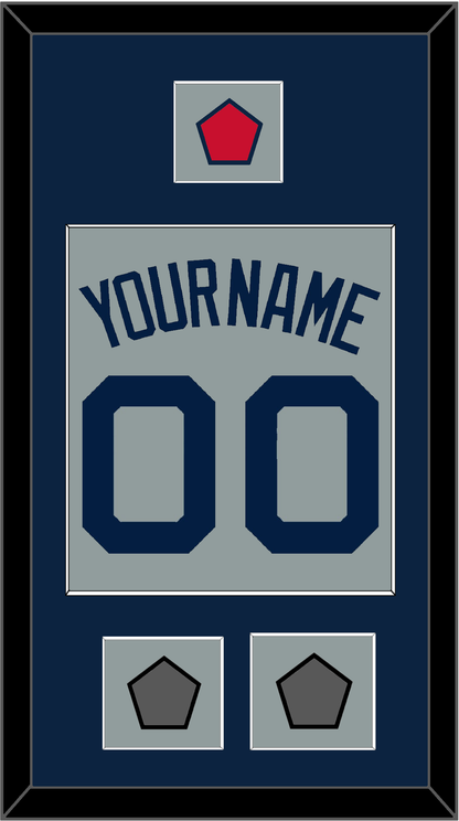 Boston Name, Number, Logo Patch & Two World Series Jersey Patches - Road Gray (2009-2013) - Essential Tier 3
