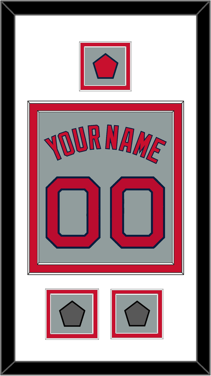 Boston Name, Number, Logo Patch & Two World Series Jersey Patches - Road Gray - Signature Tier 1