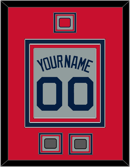 Boston Name, Number, Logo Patch & Two World Series Champions Patches - Road Gray (2009-2013) - Premier Tier 2